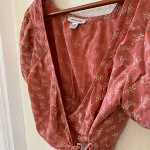 American Eagle Outfitters Wrap Top